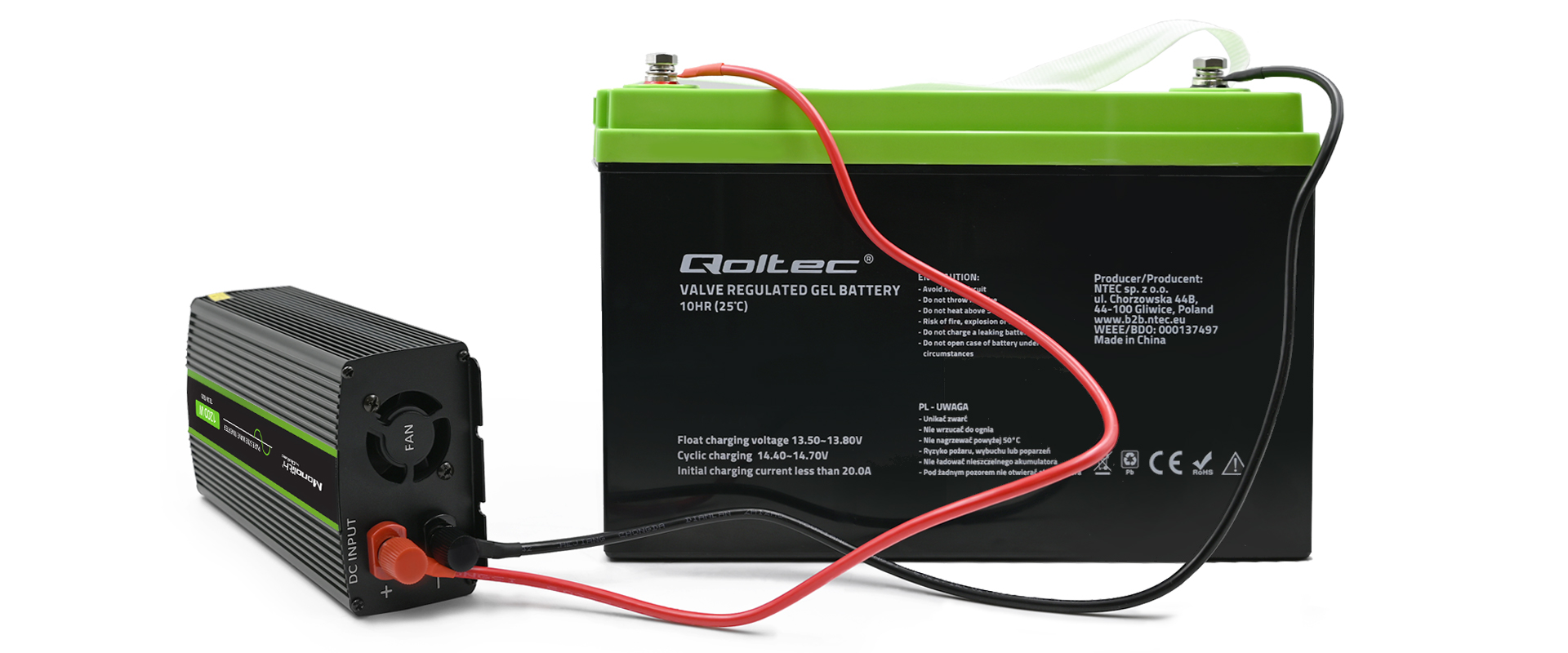 Qoltec Przetwornica Czysty Sinus 600W 24V