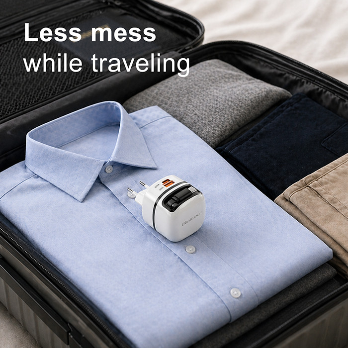 Qoltec Ładowarka GaN 65W USB-C PD/PPS