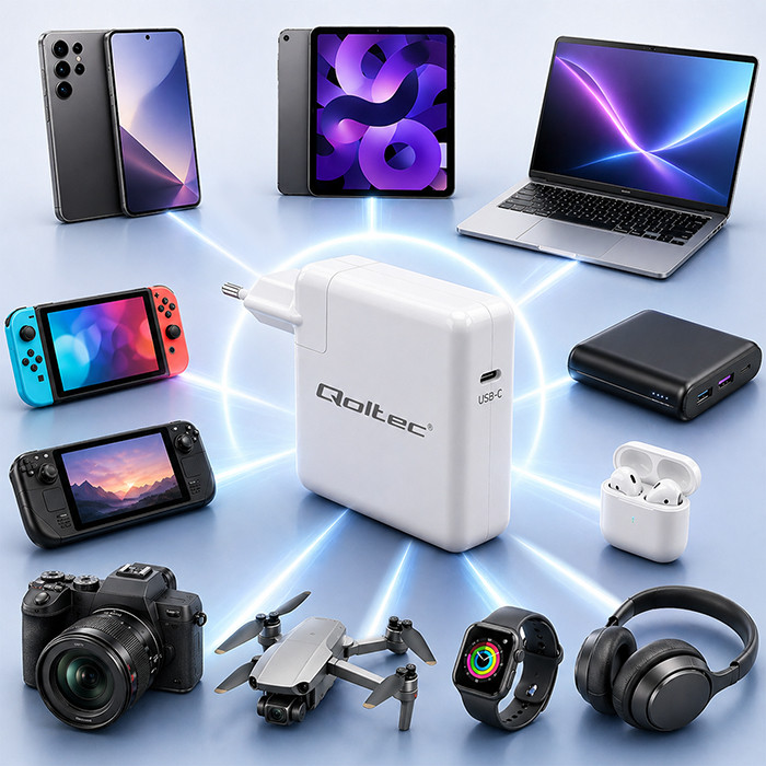 Qoltec ładowarka USB-C PD 96W
