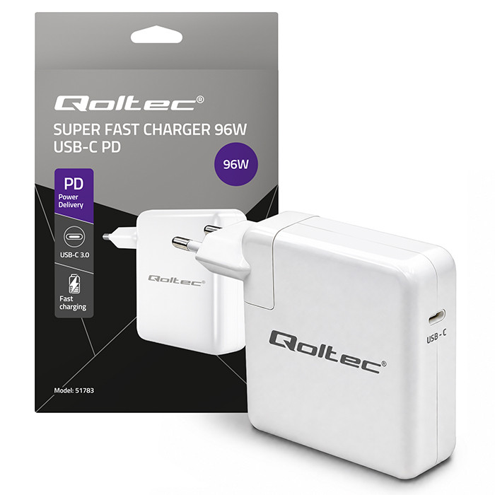 Qoltec ładowarka USB-C PD 96W