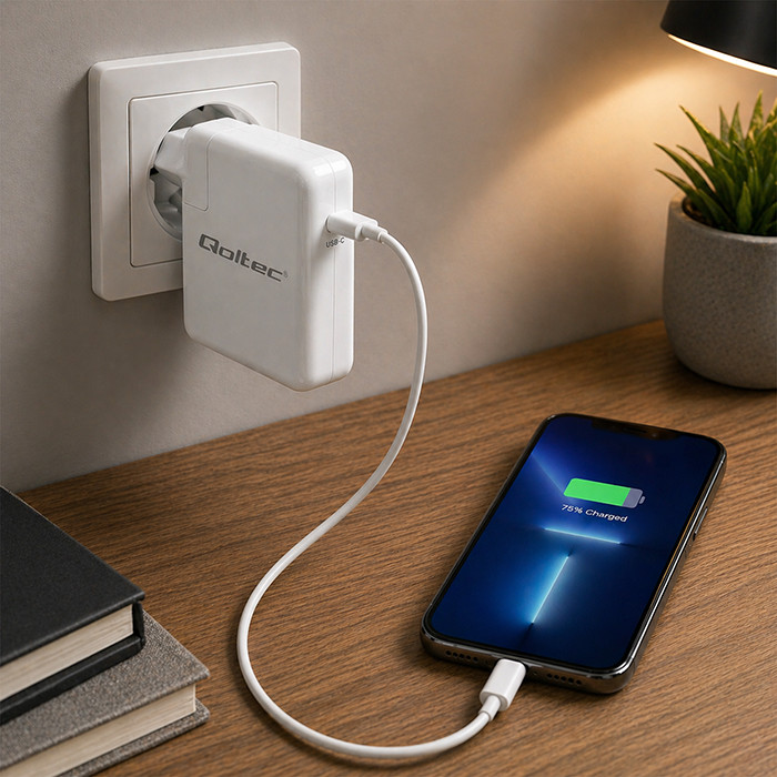 Qoltec ładowarka USB-C PD 96W