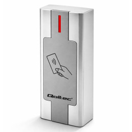 Qoltec Zbliżeniowy czytnik kart i brelok&oacute;w RFID | Metalowa obudowa