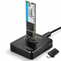 Qoltec Stacja dokująca dysk&oacute;w SSD M.2 SATA | NGFF | USB 3.1