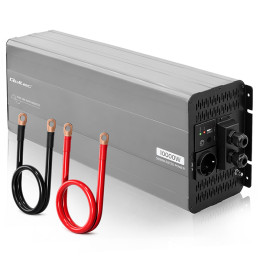 Qoltec Przetwornica napięcia Pure Sine Wave | 24V na 230V | 5000/10000W | LCD | USB | Kompatybilna z LiFePO4 GEL AGM