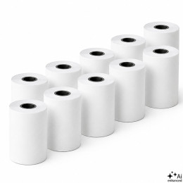 Qoltec Rolka termiczna 57 x 15 | 55g/m2 | 10szt. | BPA free