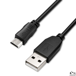 Qoltec Kabel USB A męski | micro USB B męski | 1m