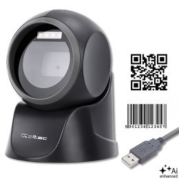 Qoltec Stacjonarny czytnik kod&oacute;w 1D | 2D | USB