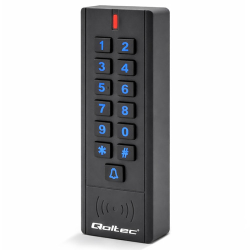 Qoltec Zamek szyfrowy CALISTO z czytnikiem RFID| kod | karta | brelok | dzwonek | IP68 | EM