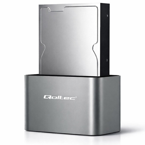 Qoltec Stacja dokująca dysk&oacute;w HDD/SSD | 2.5"/3.5" SATA | USB 3.0