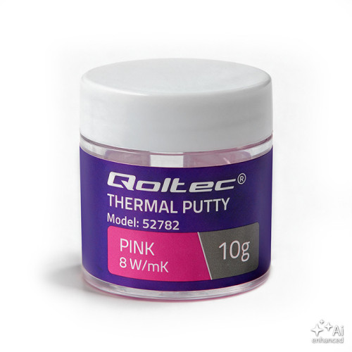 Qoltec Masa termoprzewodząca 8 W/m-K | 10g  | R&oacute;żowa