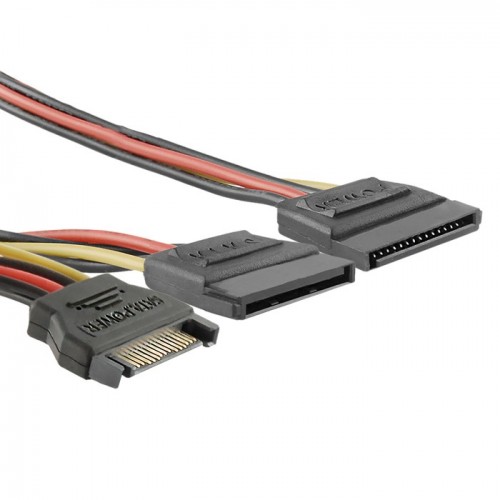 Qoltec Kabel rozgałęziacz SATA męski | 2xżeński | 0.2m